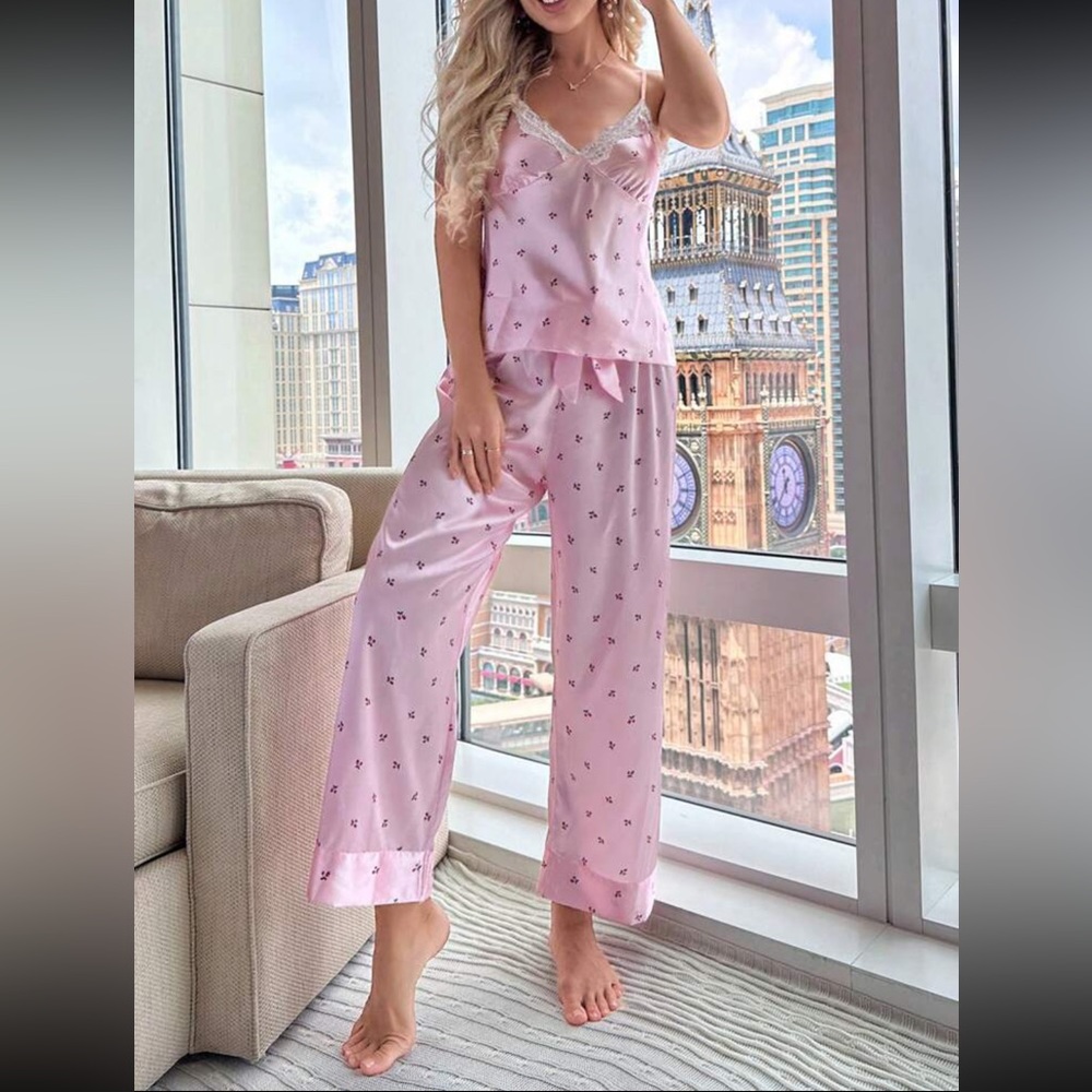 Satin Top & Pant Pj Set 💤 - Picture 5 of 6
